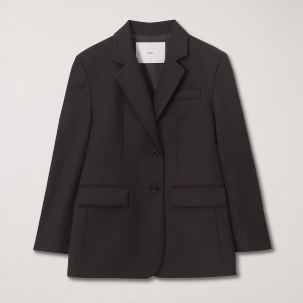 NWT Dunst Essential 2 Button Wool Blazer Size M in Brown - Picture 11 of 11